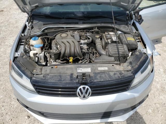 3VW2K7AJ0DM446815 - 2013 VOLKSWAGEN JETTA BASE ვერცხლისფერი ფოტო 11
