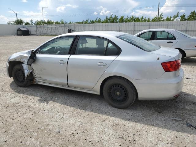 3VW2K7AJ0DM446815 - 2013 VOLKSWAGEN JETTA BASE ვერცხლისფერი ფოტო 2