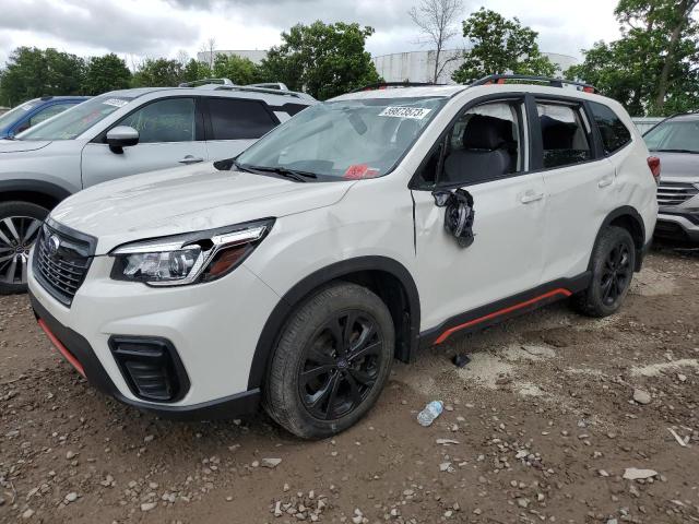 JF2SKAJC9KH534928 - 2019 SUBARU FORESTER SPORT WHITE photo 1