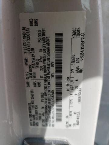 5LMCJ3C91GUJ03249 - 2016 LINCOLN MKC RESERVE WHITE photo 13