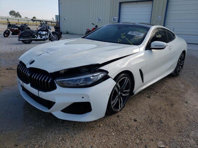 WBABC4C55KBJ35736 - 2019 BMW M850XI WHITE photo 2