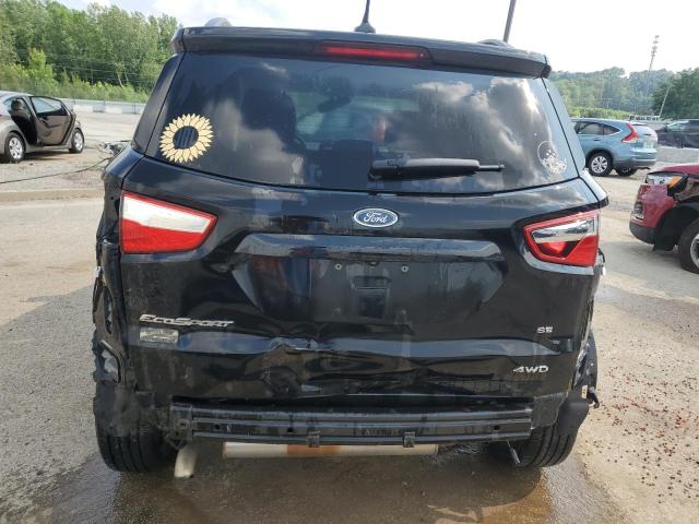 MAJ6P1ULXJC206450 - 2018 FORD ECOSPORT SE Czarny zdjęcie 6