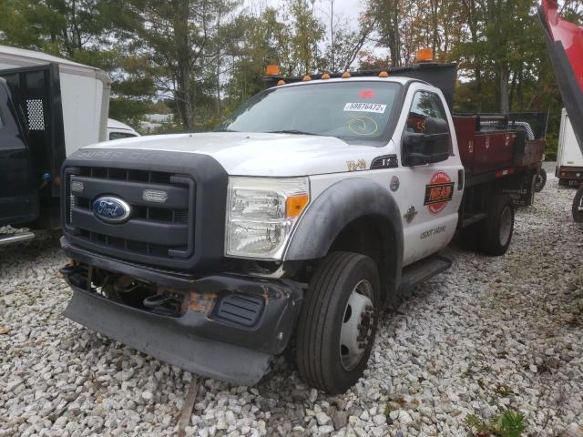 1FDTF4GT1BEC82167 - 2011 FORD F450 SUPER DUTY WHITE photo 2