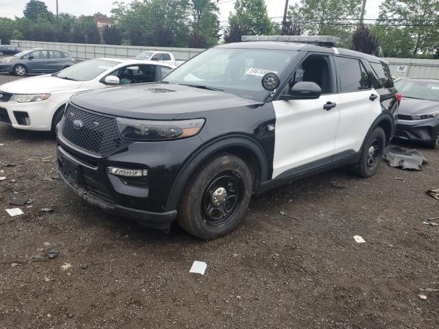 1FM5K8AB6NGA03736 - 2022 FORD EXPLORER POLICE INTERCEPTOR BLACK photo 1
