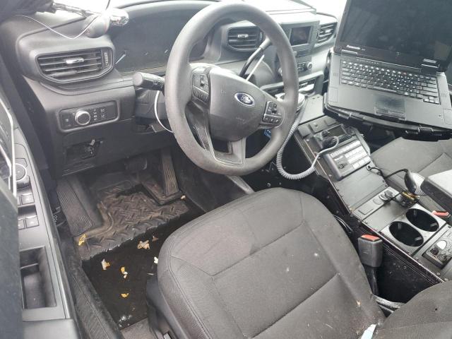 1FM5K8AB6NGA03736 - 2022 FORD EXPLORER POLICE INTERCEPTOR BLACK photo 8