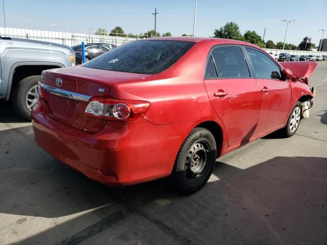 2T1BU4EE2BC664513 - 2011 TOYOTA COROLLA BASE RED photo 3