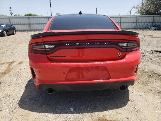 2C3CDXGJ9MH640805 - 2021 DODGE CHARGER SCAT PACK RED photo 6