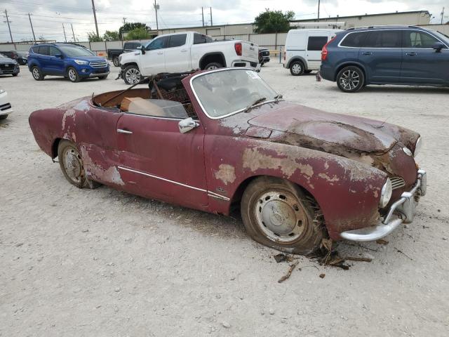 00000000149347891 - 1969 VOLKSWAGEN KARMAMMGHA BURGUNDY photo 4