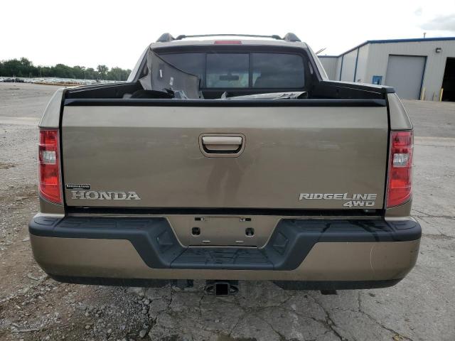 2HJYK16539H500759 - 2009 HONDA RIDGELINE RTL TAN photo 6