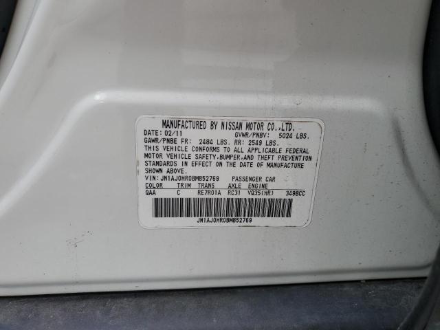 JN1AJ0HR0BM852769 - 2011 INFINITI EX35 BASE 白色 照片 13