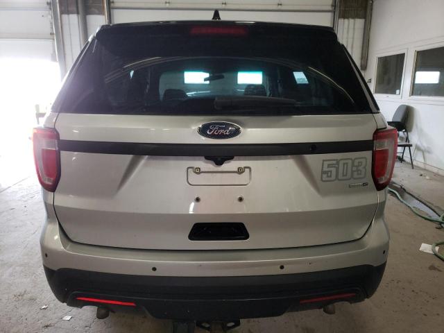 1FM5K8AR7GGD31943 - 2016 FORD EXPLORER POLICE INTERCEPTOR SILVER photo 6