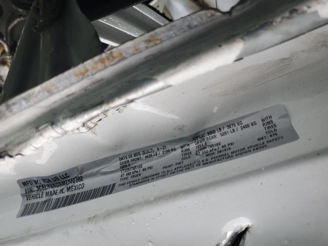 3C6LRVAG5ME568602 - 2021 RAM PROMASTER 1500 STANDARD WHITE photo 12