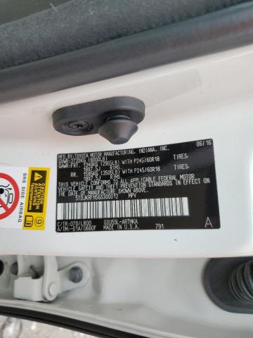 5TDJKRFH5GS300012 - 2016 TOYOTA HIGHLANDER XLE Սպիտակ լուսանկար 14