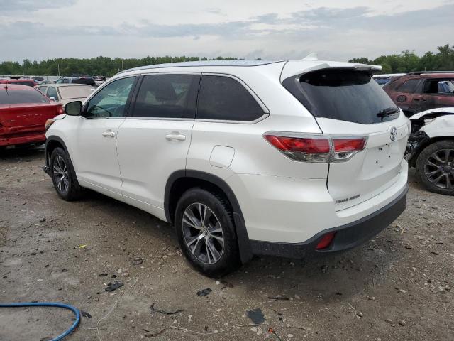 5TDJKRFH5GS300012 - 2016 TOYOTA HIGHLANDER XLE Սպիտակ լուսանկար 2