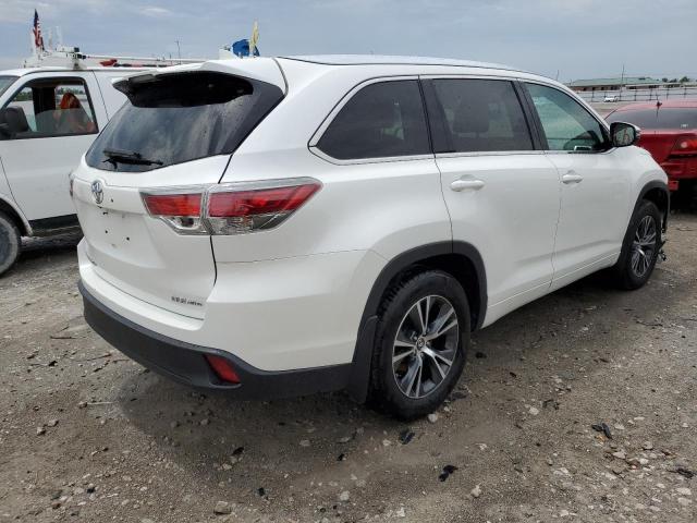 5TDJKRFH5GS300012 - 2016 TOYOTA HIGHLANDER XLE Սպիտակ լուսանկար 3