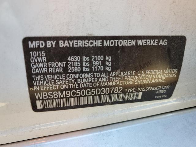 WBS8M9C50G5D30782 - 2016 BMW M3 WHITE photo 12