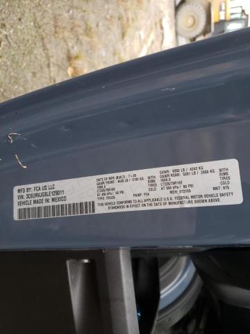 3C6URVJG8LE129011 - 2020 RAM PROMASTER 3500 HIGH ლურჯი ფოტო 10