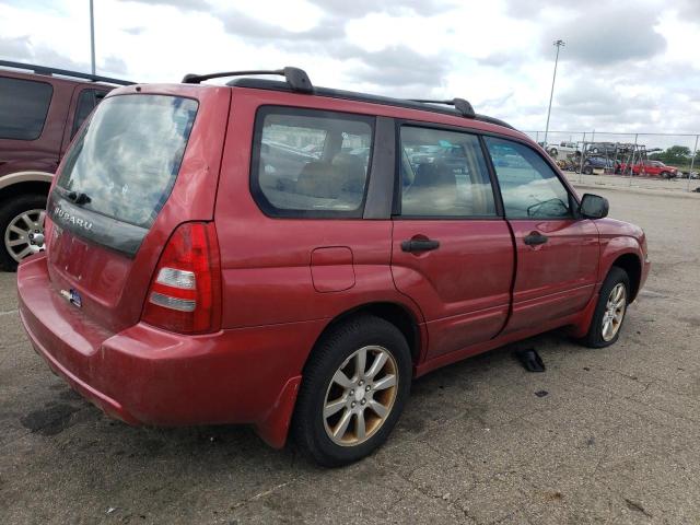JF1SG65615H723262 - 2005 SUBARU FORESTER 2.5XS Կարմիր լուսանկար 3