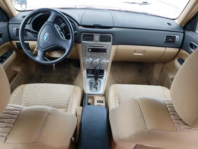 JF1SG65615H723262 - 2005 SUBARU FORESTER 2.5XS Կարմիր լուսանկար 8