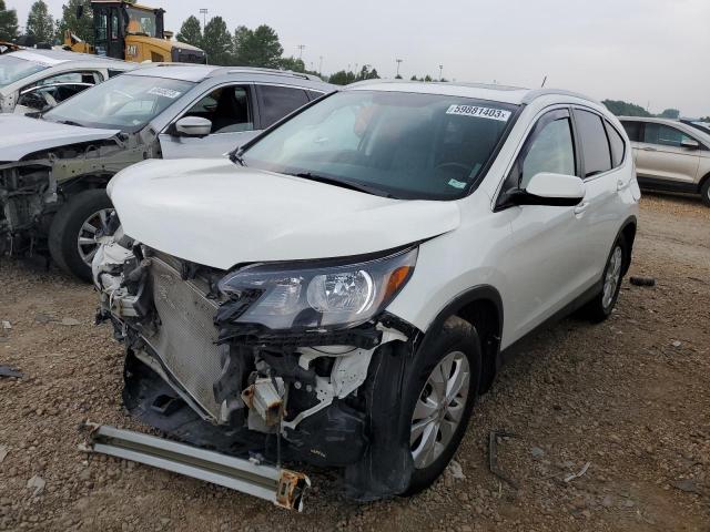 5J6RM4H77EL009993 - 2014 HONDA CR-V EXL WHITE photo 1