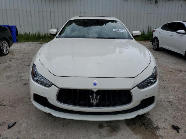 ZAM57RTA3H1231955 - 2017 MASERATI GHIBLI S WHITE photo 5