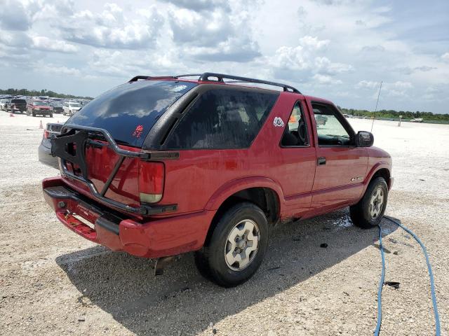 1GNCT18W42K209761 - 2002 CHEVROLET BLAZER BURGUNDY photo 3