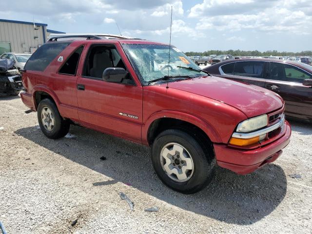 1GNCT18W42K209761 - 2002 CHEVROLET BLAZER BURGUNDY photo 4