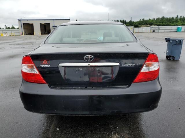 4T1BE32K63U207642 - 2003 TOYOTA CAMRY LE BLACK photo 6