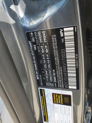 WDC0G4KB4KV172033 - 2019 MERCEDES-BENZ GLC 300 4MATIC GRAY photo 13