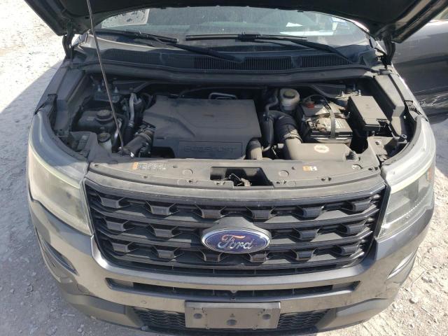 1FM5K8GT4GGC71073 - 2016 FORD EXPLORER SPORT GRAY photo 12