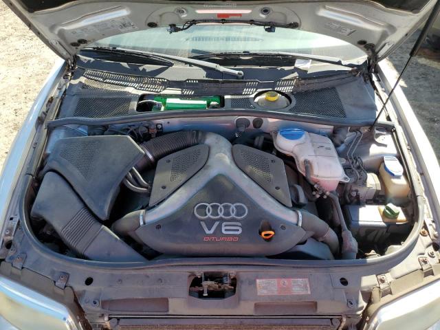 WAUDD68D4YA141043 - 2000 AUDI S4 2.7 QUATTRO SILVER photo 11