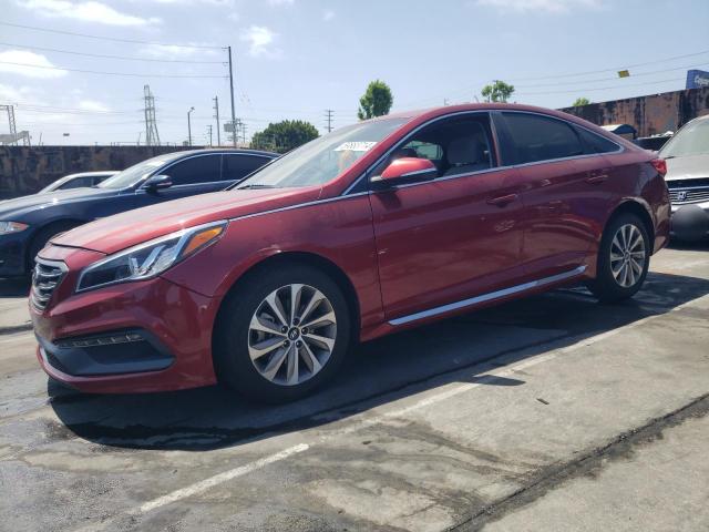 5NPE34AF8FH231134 - 2015 HYUNDAI SONATA SPORT RED photo 1