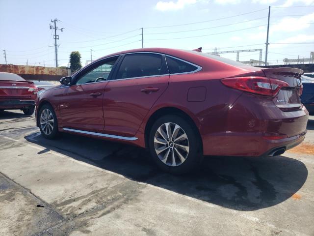 5NPE34AF8FH231134 - 2015 HYUNDAI SONATA SPORT RED photo 2