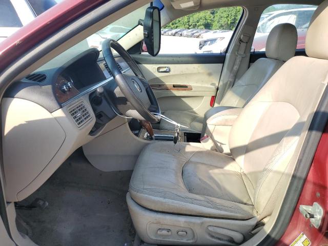 2G4WE537351227420 - 2005 BUICK LACROSSE CXS RED photo 7
