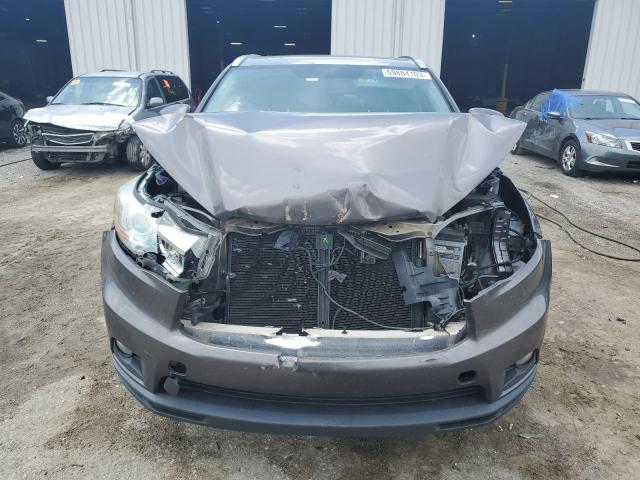 5TDKKRFH1FS100750 - 2015 TOYOTA HIGHLANDER XLE Մոխրագույն լուսանկար 5