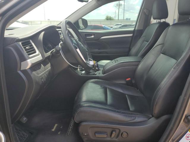 5TDKKRFH1FS100750 - 2015 TOYOTA HIGHLANDER XLE Մոխրագույն լուսանկար 7