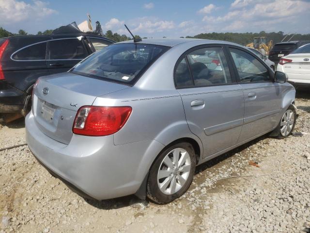 KNADH4A33B6939246 - 2011 KIA RIO BASE SILVER photo 4