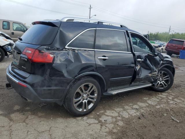2HNYD2H78BH527748 - 2011 ACURA MDX ADVANCE BLACK photo 3