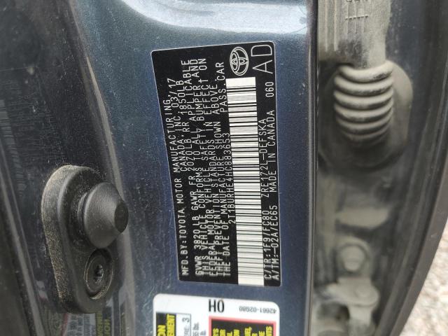 2T1BURHE4HC883653 - 2017 TOYOTA COROLLA L 灰色 照片 12