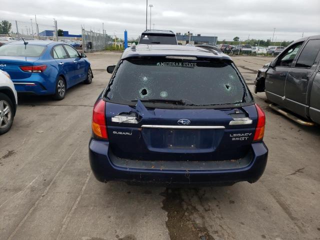 4S3BP676354356072 - 2005 SUBARU LEGACY GT LIMITED BLUE photo 6