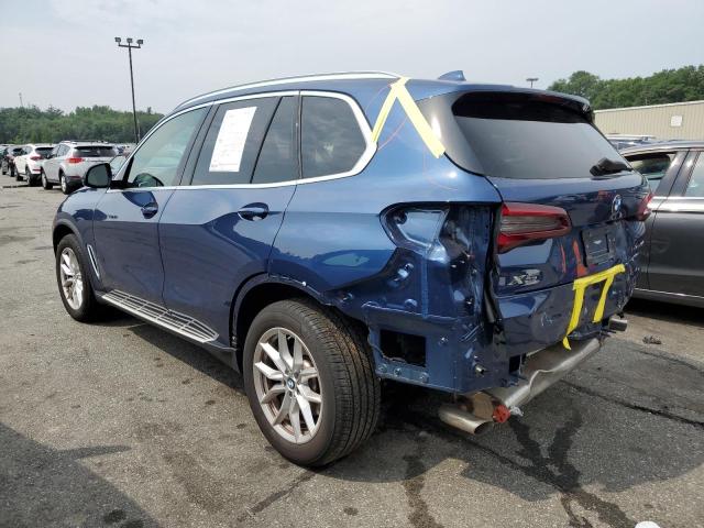 5UXCR6C00N9K12996 - 2022 BMW X5 XDRIVE40I BLUE photo 2