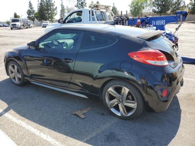 KMHTC6AE9DU159031 - 2012 HYUNDAI VELOSTER TURBO BLACK photo 2