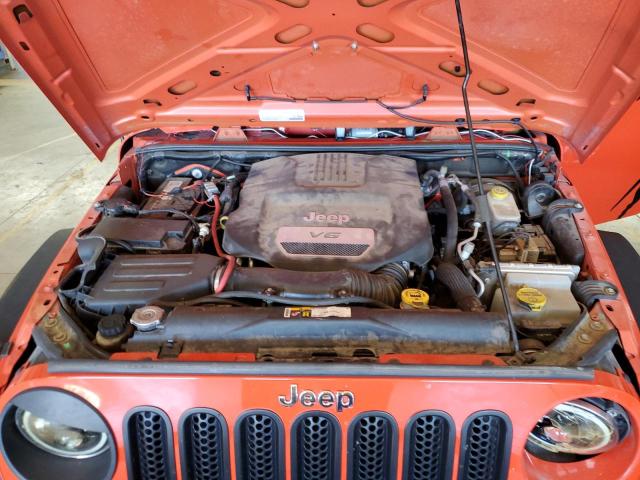 1C4AJWAG3FL605654 - 2015 JEEP WRANGLER SPORT ORANGE photo 12