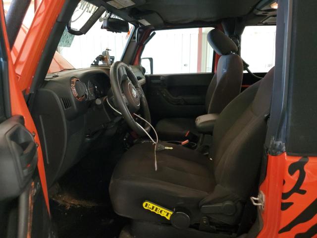 1C4AJWAG3FL605654 - 2015 JEEP WRANGLER SPORT ORANGE photo 7