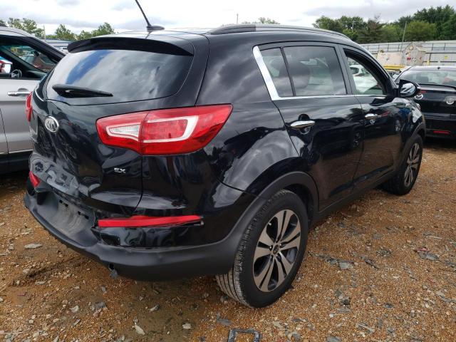 KNDPCCA28B7084456 - 2011 KIA SPORTAGE EX BLACK photo 3