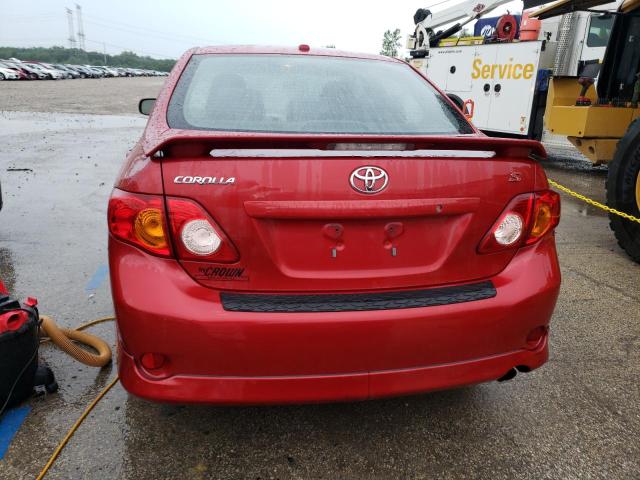 2T1BU4EE3AC471575 - 2010 TOYOTA COROLLA BASE RED photo 6