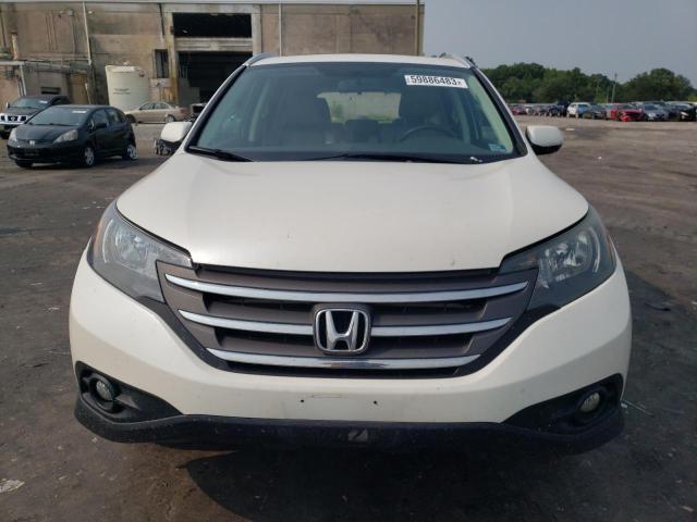 5J6RM3H79DL047198 - 2013 HONDA CR-V EXL WHITE photo 5