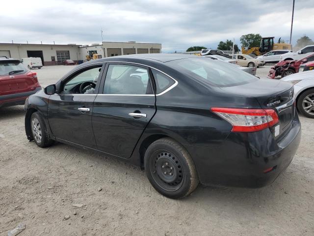 3N1AB7AP3DL794314 - 2013 NISSAN SENTRA S BLACK photo 2