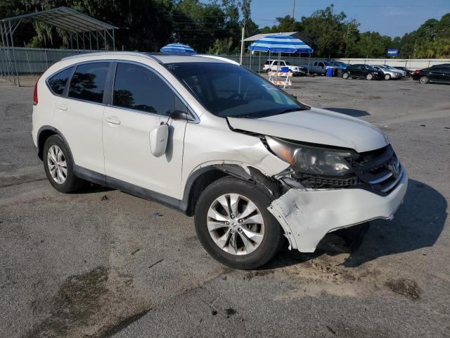 5J6RM3H77EL008353 - 2014 HONDA CR-V EXL WHITE photo 4