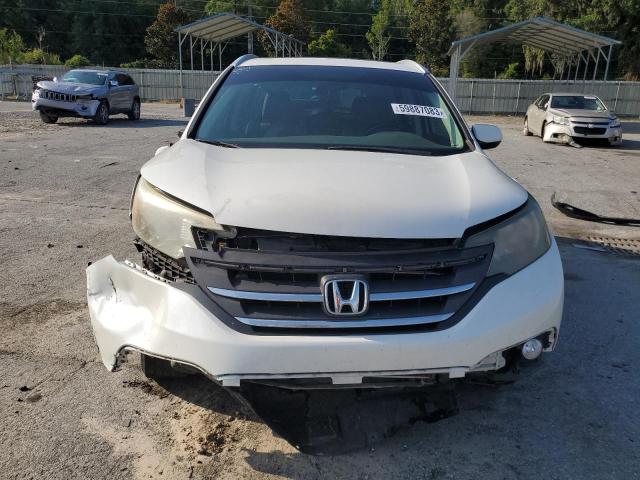 5J6RM3H77EL008353 - 2014 HONDA CR-V EXL WHITE photo 5